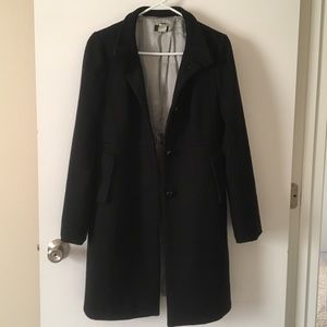 Long wool dress coat